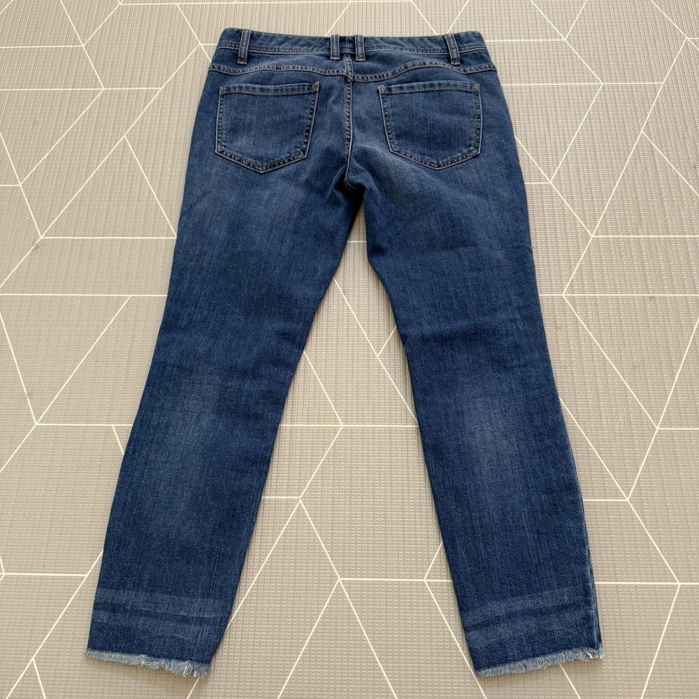 Free People Jeans Size 29 Slim Skinny‎ Distressed Raw Hem - Picture 2 of 8